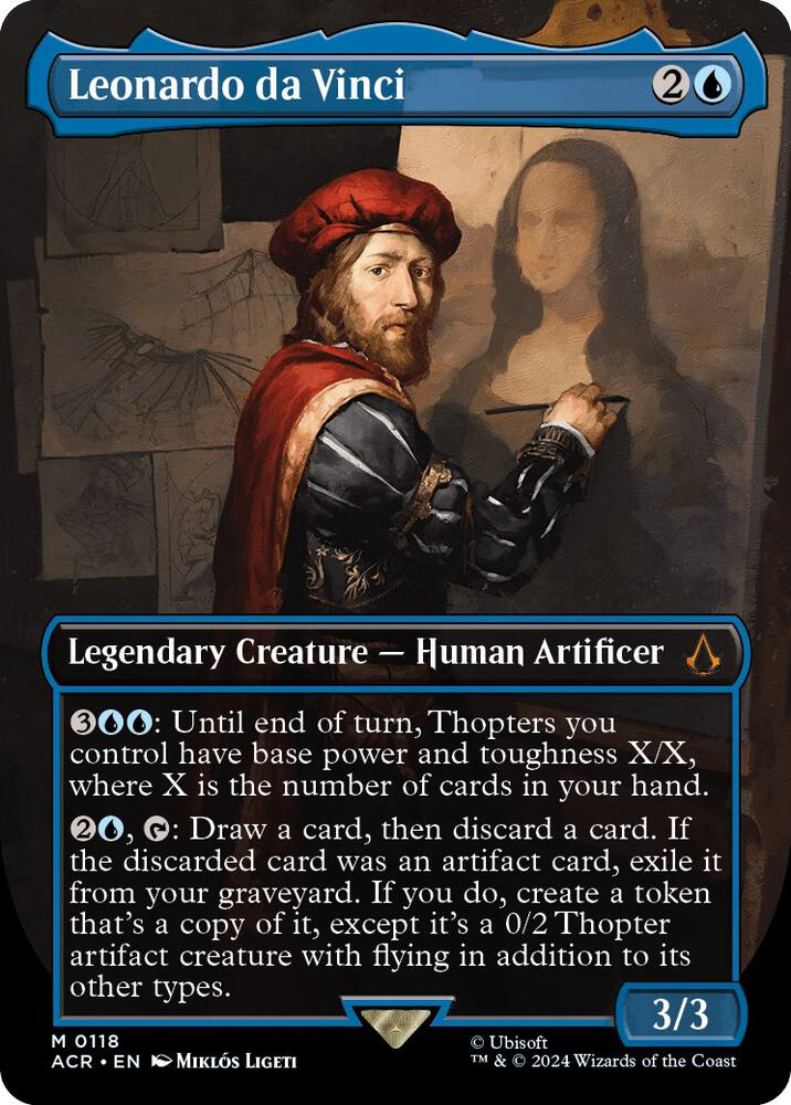 Leonardo da Vinci serialized card